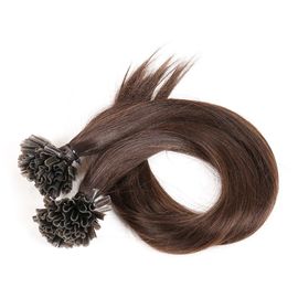 China U Tip Real Human Clip In Hair Extensions Straight , Remy Fusion Extensions supplier