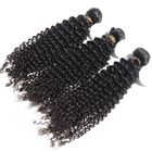 China Kinky Curly Malaysian Hair Extensions Double Weft Natural Color company