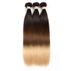China 3 Tone Ombre Brazilian Hair Weave , Silky Straight Ombre Real Hair Extensions company