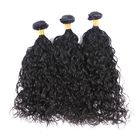 China 100 Unprocessed Brazilian Water Wave Human Hair , Natural Black Curly Hair Bundles  company