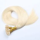 Straight Nail Clip In Hair Extensions , Curly Nail Tip Hair Extensions