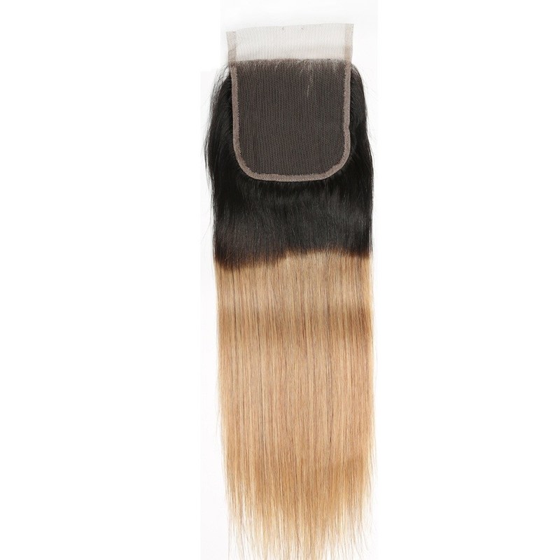 1b 27 Straight Virgin 4x4 Lace Closure Hair Pieces For Women'S Thinning ...