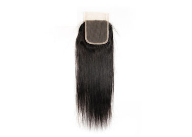 4x4 Top Swiss Hair Lace Closure, Peruvian Hair Straight Lace Closure supplier