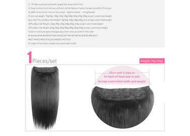 Length 20inch Clip Lace Clip in Hair I-tip U-tip Flip in Hair Halo Hair Extensions Natural Black 1b Color supplier