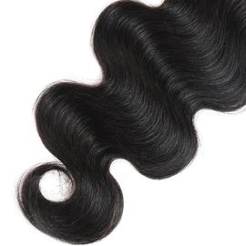 Brazilian Body Wave Swiss Lace Closure 8" to 20" Natural Black Color Virgin Hair Material supplier