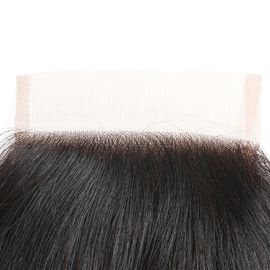 Brazilian Body Wave Swiss Lace Closure 8" to 20" Natural Black Color Virgin Hair Material supplier