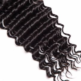 Brazilian Deep Wave Top Lace Closure Human Hair Full Lace Closure Light brown Swiss Lace supplier