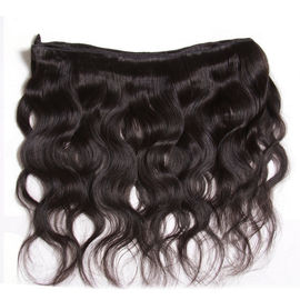 Natural Black Peruvian Human Hair  Body Wave 100% Original Virgin Hair  Wefts supplier