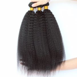 Qingdao Hair 9a Grade Peruvian Hair Bundles Kinky Straight Texture 10" to 30" supplier