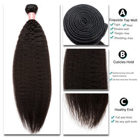 Qingdao Hair 9a Grade Peruvian Hair Bundles Kinky Straight Texture 10" to 30" supplier