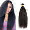 Afro Kinky Straight Malaysian Hair Extensions Bundles 8A Grade No Fiber No Synthetic supplier