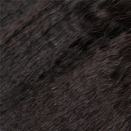 Afro Kinky Straight Malaysian Hair Extensions Bundles 8A Grade No Fiber No Synthetic supplier