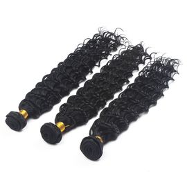 Virgin Malaysian Remy Hair Extensions Deep Wave With Thick Bottom supplier