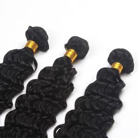 Virgin Malaysian Remy Hair Extensions Deep Wave With Thick Bottom supplier