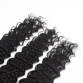 Virgin Malaysian Remy Hair Extensions Deep Wave With Thick Bottom supplier