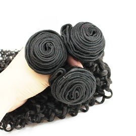 Deep Wave Malaysian Curly Hair Extensions , Malaysian Human Hair Bundles supplier