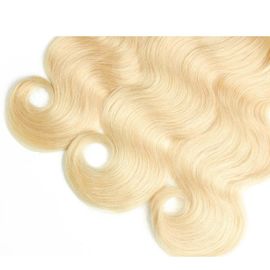 7A Body Wave Blonde Brazilian Curly Hair 613 Colored Hair Extensions No Chemical supplier