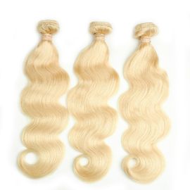 7A Body Wave Blonde Brazilian Curly Hair 613 Colored Hair Extensions No Chemical supplier