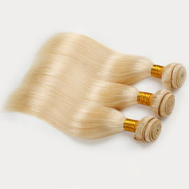Single Drawn Human Hair Weave Color 613 Blonde Weft Hair Extensions 12-26 Inch supplier
