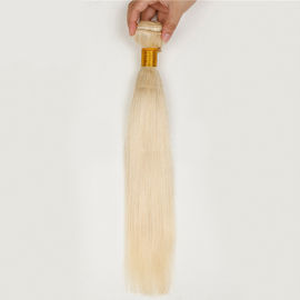 Single Drawn Human Hair Weave Color 613 Blonde Weft Hair Extensions 12-26 Inch supplier