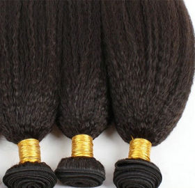 Virgin Indian Human Hair Bundles Coarse Kinky Straight Hair Extensions supplier