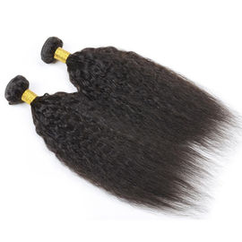 Virgin Indian Human Hair Bundles Coarse Kinky Straight Hair Extensions supplier