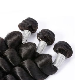 3 Bundles / 300g Indian Human Hair Weave Bundles Loose Wave Virgin Hair supplier