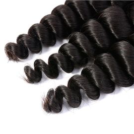 3 Bundles / 300g Indian Human Hair Weave Bundles Loose Wave Virgin Hair supplier