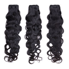 Mixed Length Indian Human Hair Bundles Long Lasting No Shedding Natural Looking supplier