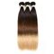 3 Tone Ombre Brazilian Hair Weave , Silky Straight Ombre Real Hair Extensions supplier
