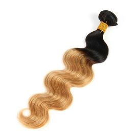 Virgin Ombre Hair Weave Bundles , Body Wave 3 Tone Ombre Brazilian Hair supplier