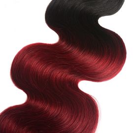 Unprocessed Ombre Hair Weave 1b/99j Wine Red Body Wave Burgundy Soft And Silky supplier