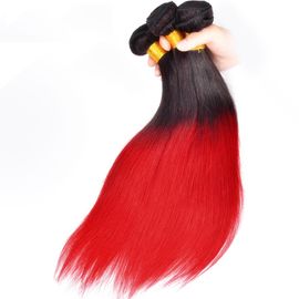 Silk Soft Ombre Brazilian Hair Weave , Real Human Ombre Remy Hair Bundles supplier