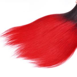 Silk Soft Ombre Brazilian Hair Weave , Real Human Ombre Remy Hair Bundles supplier