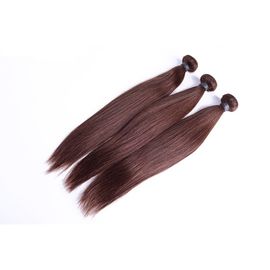 Peruvian Human Virgin Ombre Hair Weave Color #4 Dark Brown Brazilian Hair supplier