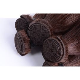 Peruvian Human Virgin Ombre Hair Weave Color #4 Dark Brown Brazilian Hair supplier