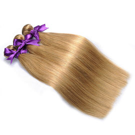 Colored Brazilian Ombre Hair Weave Weft #27 Color Straight Virgin Hair Extension supplier