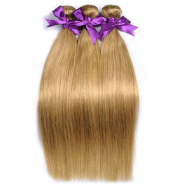 Colored Brazilian Ombre Hair Weave Weft #27 Color Straight Virgin Hair Extension supplier