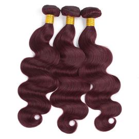 99j Color Burgundy Ombre Hair Weave Extension Body Wave Virgin Hair Bundle No Smell supplier