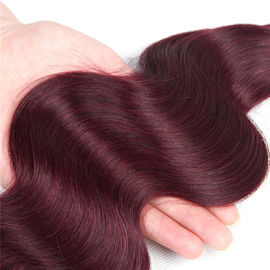 99j Color Burgundy Ombre Hair Weave Extension Body Wave Virgin Hair Bundle No Smell supplier