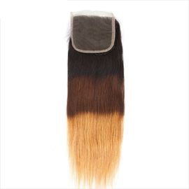 No Shedding 4x4 Lace Closure Straight High Grade 4x4 Silk Base Closure supplier