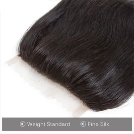 No Shedding 4x4 Lace Closure Straight High Grade 4x4 Silk Base Closure supplier