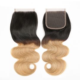 1b 27 Silk Base Lace Frontal Closure 4*4 Inch With 100% Raw Human Hair supplier