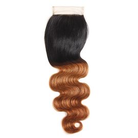 Luxury Style Body Wave Lace Closure , Hand Tied 4x4 Lace Front Wig 16 Inches supplier