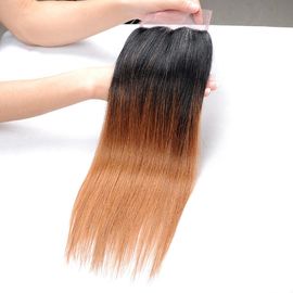 Silk Base Grade 10A 4x4 Lace Closure 100% Virgin Human Hair Two Tone Color supplier