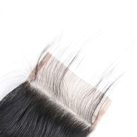 100% Pure 4x4 Lace Closure 130% Density Brazilian Human Hair Lace Closure supplier