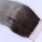 Hand Tied 1b 4x4 Grey Lace Closure 100 Unprocessed Human Hair No Tangle supplier