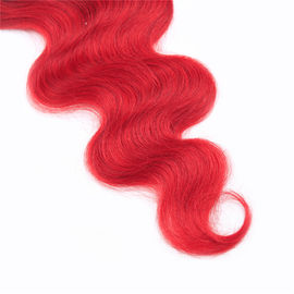 1b Red Body Wave 100% 4x4 Lace Closure Real Human Virgin Hair 18 Inch supplier