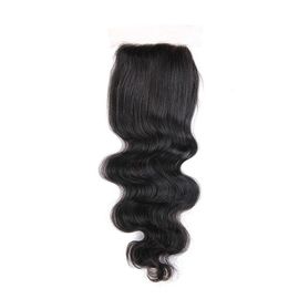 Drouble Weft 4x4 Lace Closure Peruvian Hair Weave Lace Closure Deep Texture supplier