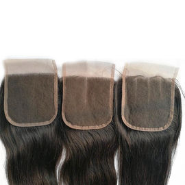 Drouble Weft 4x4 Lace Closure Peruvian Hair Weave Lace Closure Deep Texture supplier